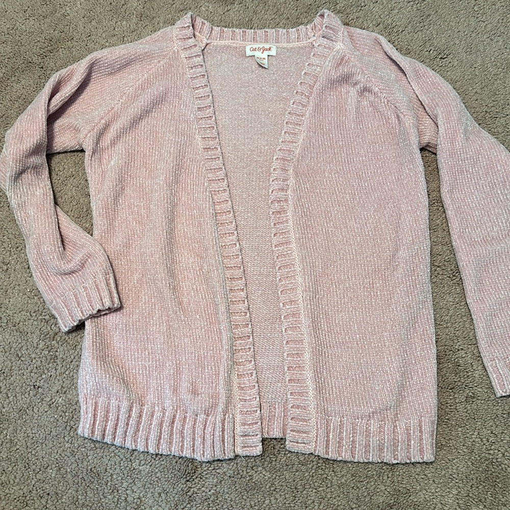 Girls light pink cardigan
